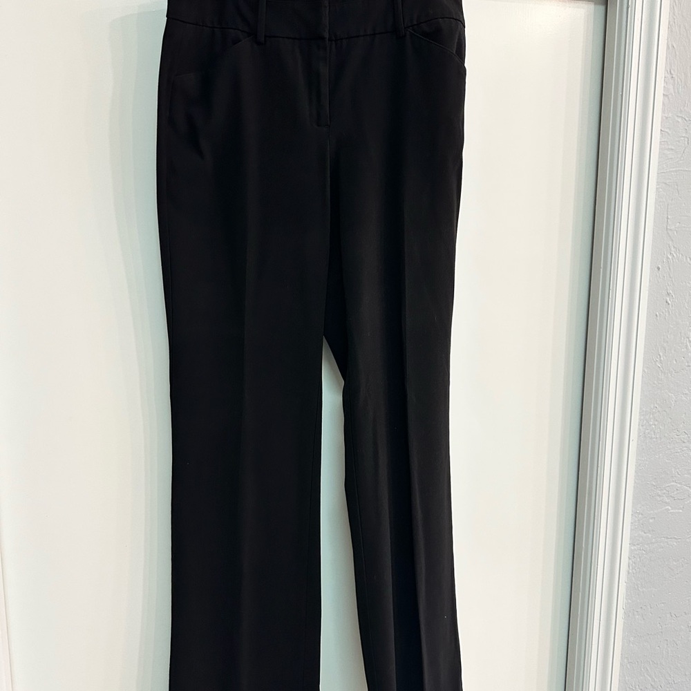 7th Ave Suiting Collection New York & Company 8 Tall Elegant Black Women's Pants